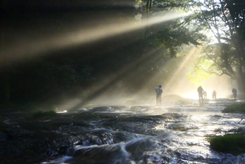 菊池溪谷(光芒)-3