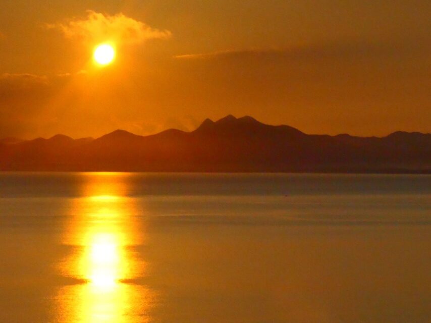 南さつま市笠沙からのご来光