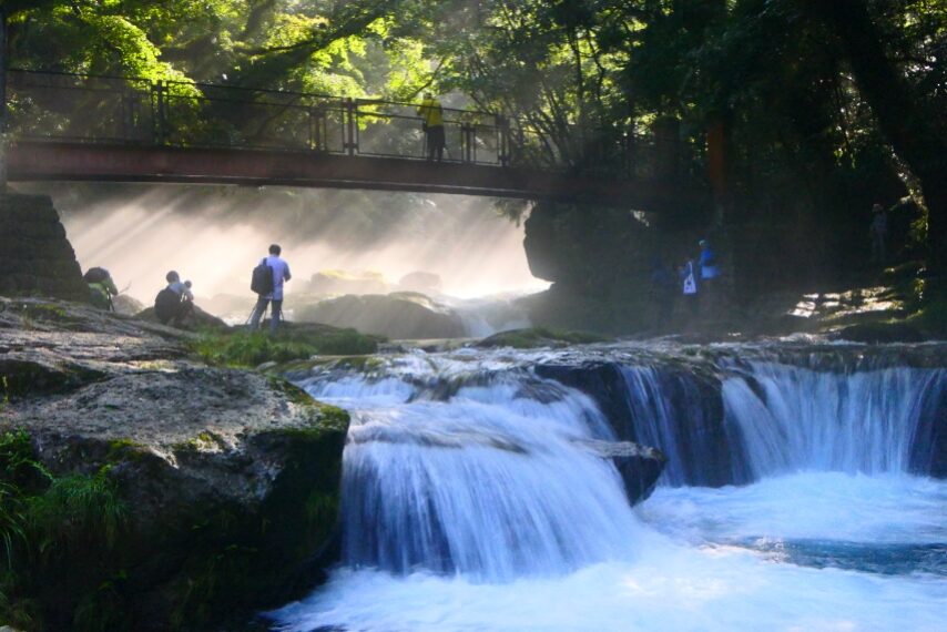 菊池溪谷の光芒-3