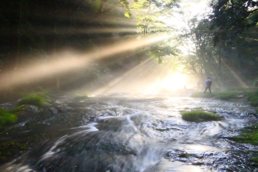 菊池溪谷(光芒)-4