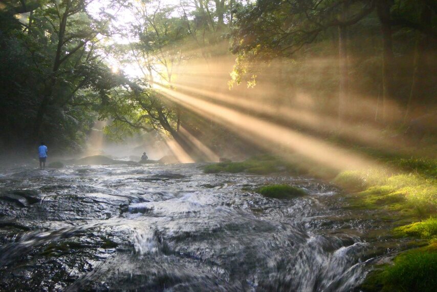 菊池溪谷(光芒)-1