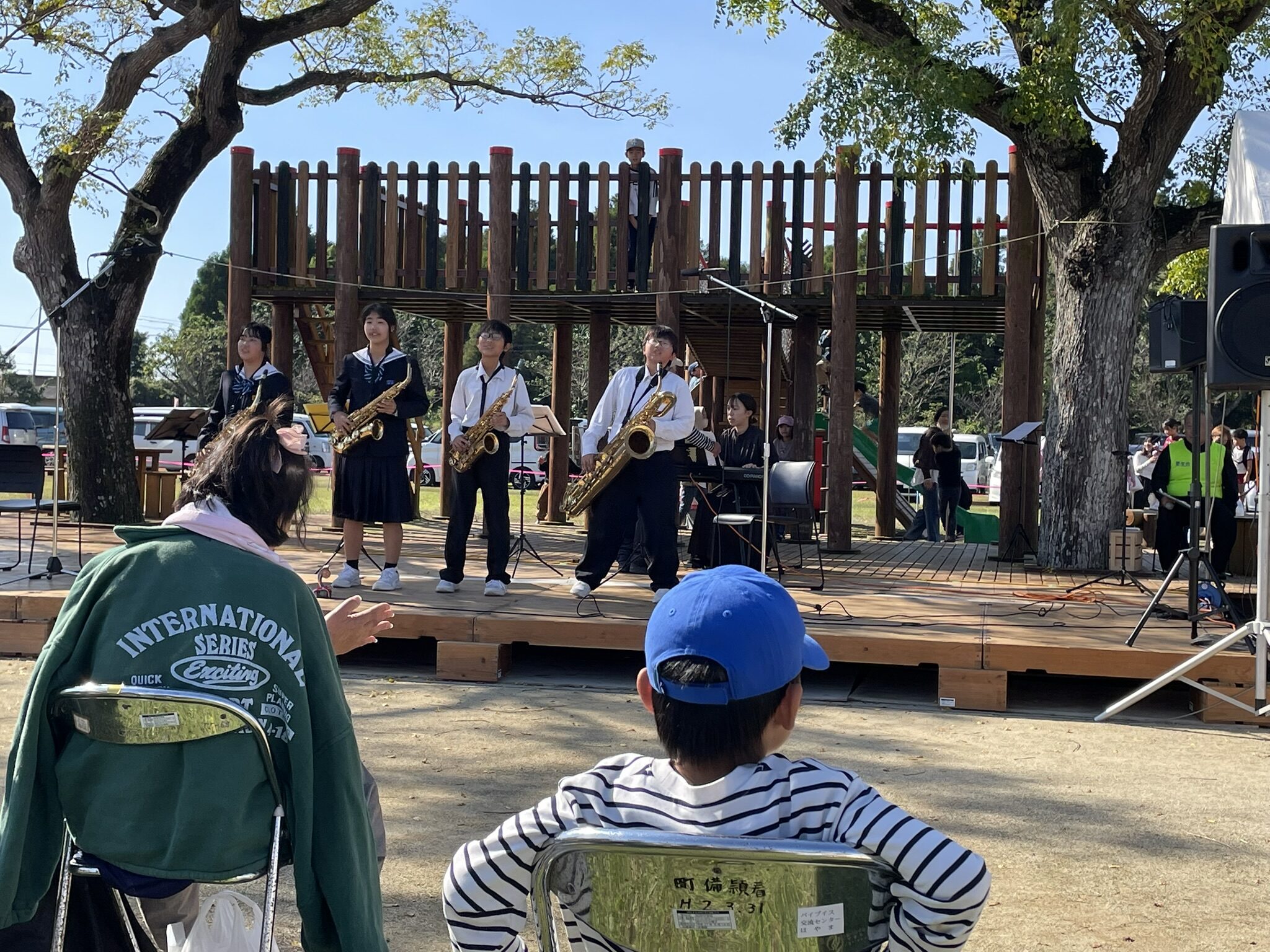 ステージ　頴娃中学校吹奏楽部