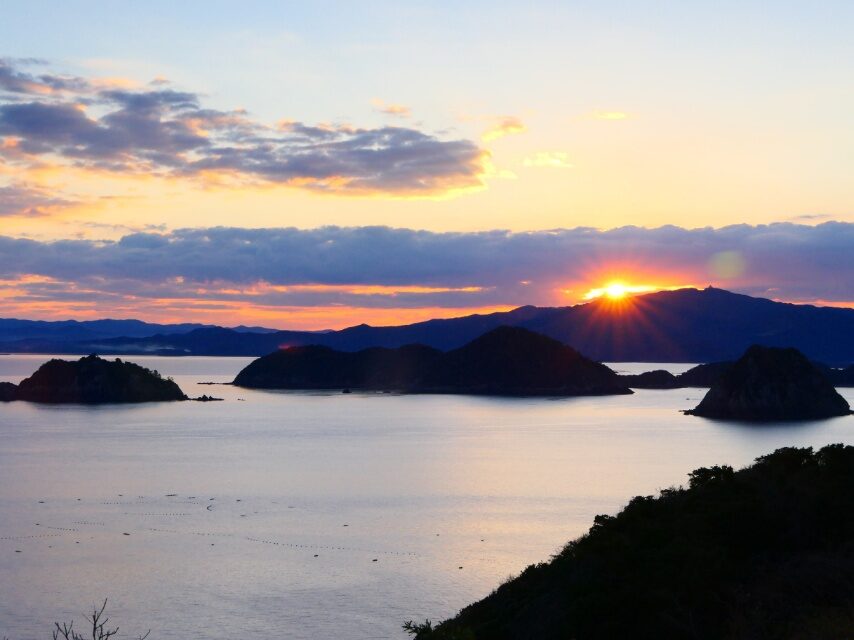 高崎山からのご来光