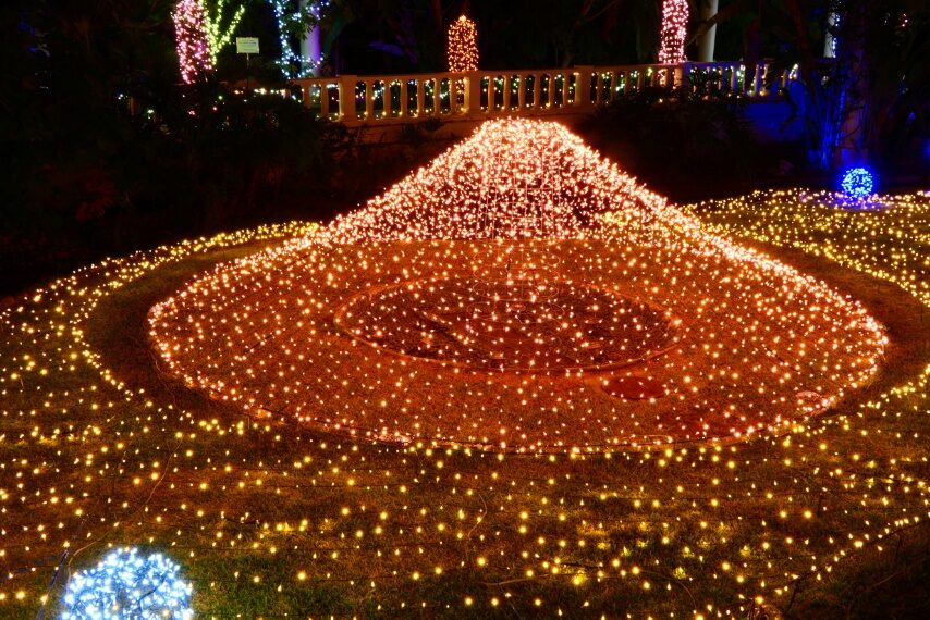 フラワーパークかごしまのイルミネーション-4