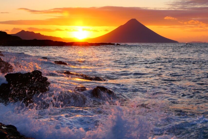 薩摩富士開聞岳とご来光-2